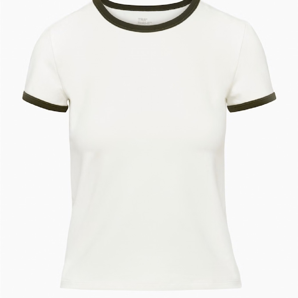 TNA White Tee with Black Accents